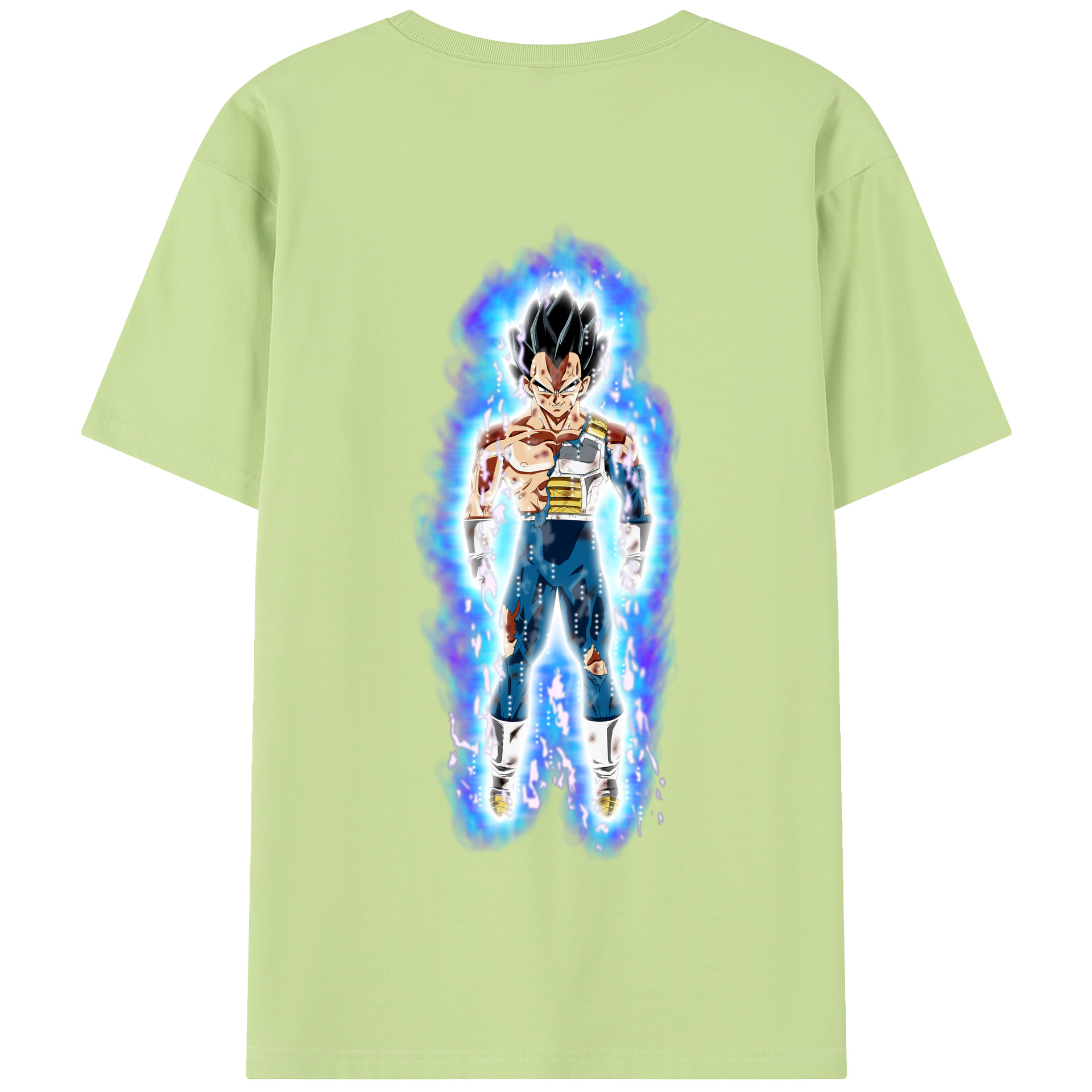 （画像用） ドラゴンボール ベジータ四世（Bejīta Yonsei）DRAGON BALL Vegeta IV 綿100％半袖Tシャツ（背面プリント）